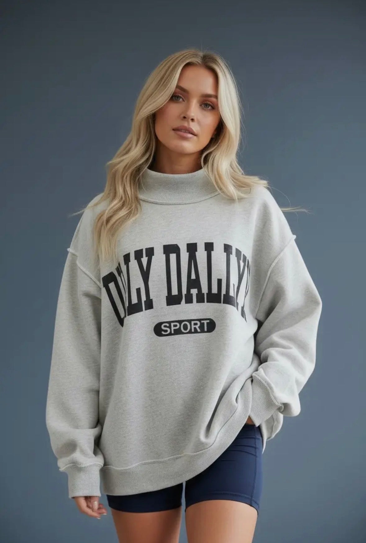 DILLY DALLY REVERSIBLE MOCK NECK