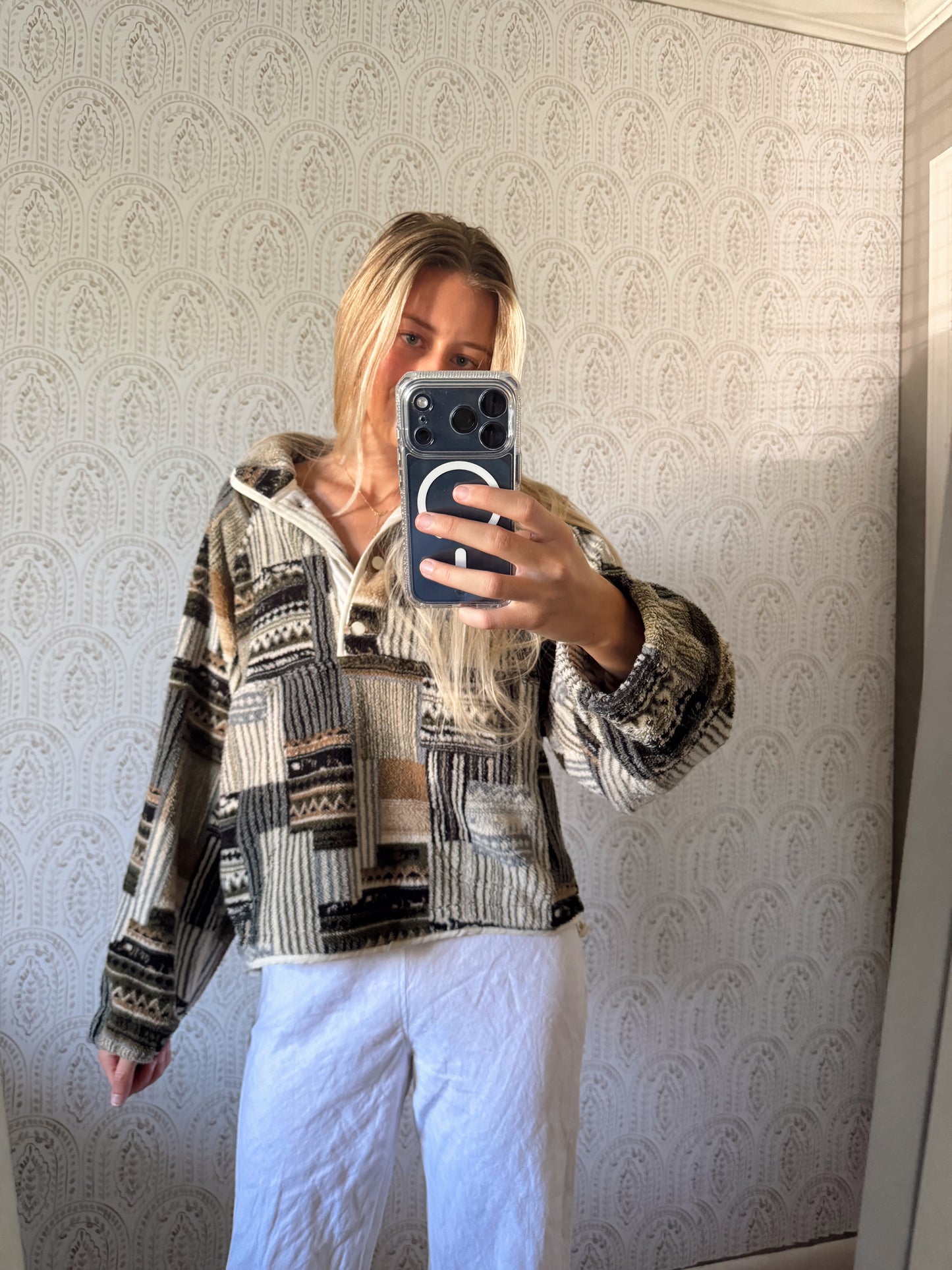 90s PATCHWORK SWEATER