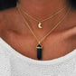 Crescent & Crystal Necklace
