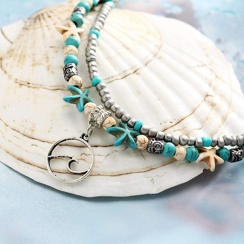 Ocean Double Layer Anklet