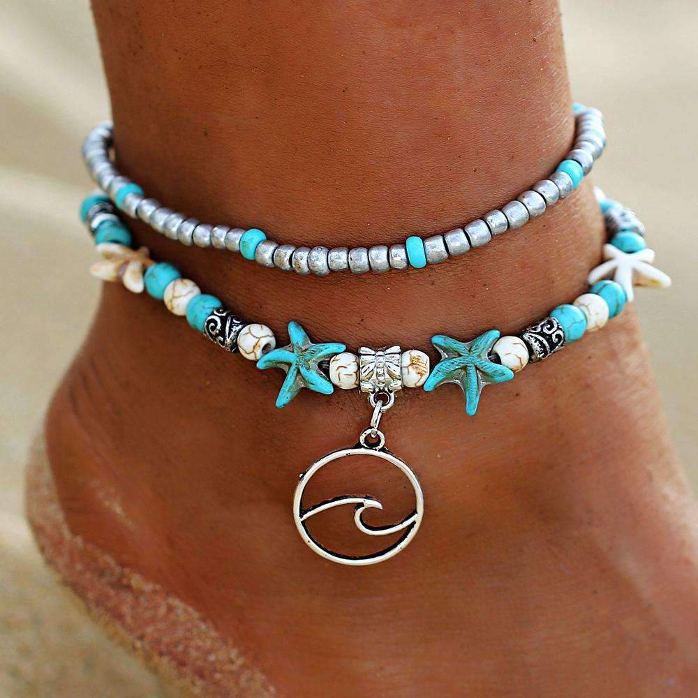 Ocean Double Layer Anklet